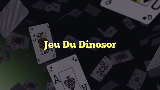 Jeu Du Dinosor