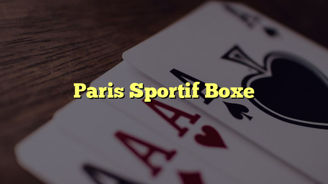 Paris Sportif Boxe