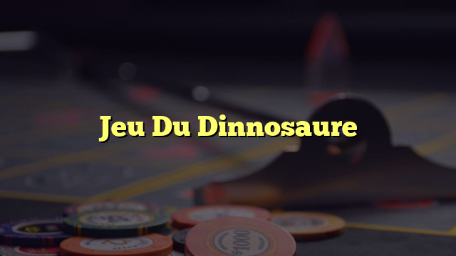 Jeu Du Dinnosaure