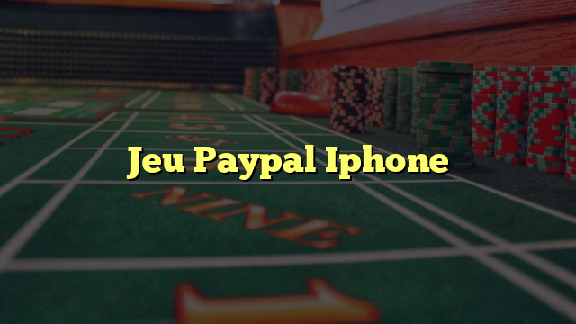 Jeu Paypal Iphone